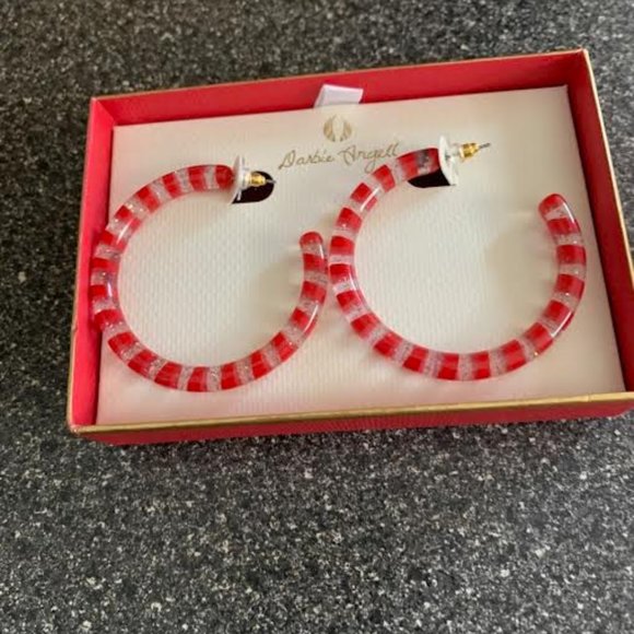 Darbie Angell candy cane hoops - Picture 2 of 3